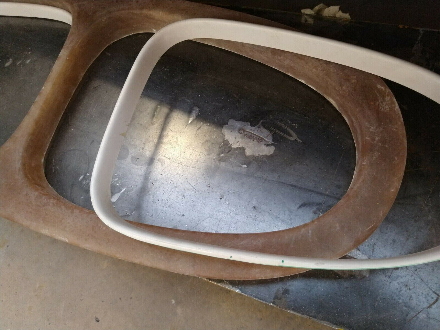 Willys rear window garnish moulding surround only no garnish(fiberglass), 1940, 1941 - Item A3
