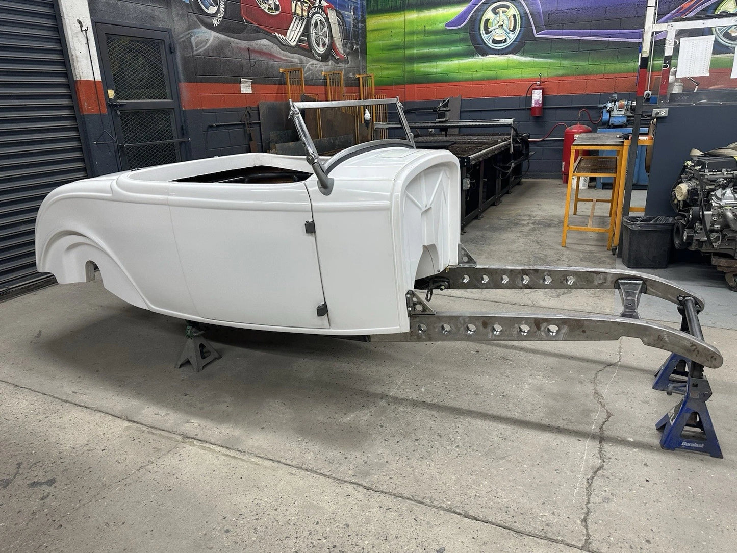 1932 ford Roadster fiberglass body And Chassis/frame channeled hot rat rod
