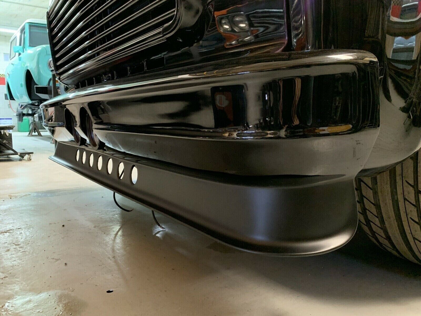 Chevrolet / GMC pick up truck front bumper w/ custom fog lamps, fits year 1973 1980 - [item B6]