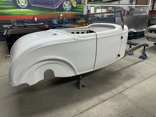 1932 ford Roadster fiberglass body And Chassis/frame channeled hot rat rod