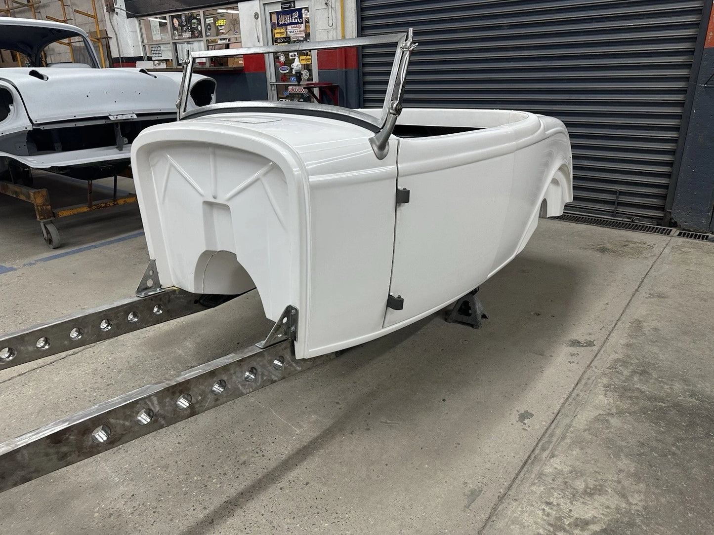 1932 ford Roadster fiberglass body And Chassis/frame channeled hot rat rod