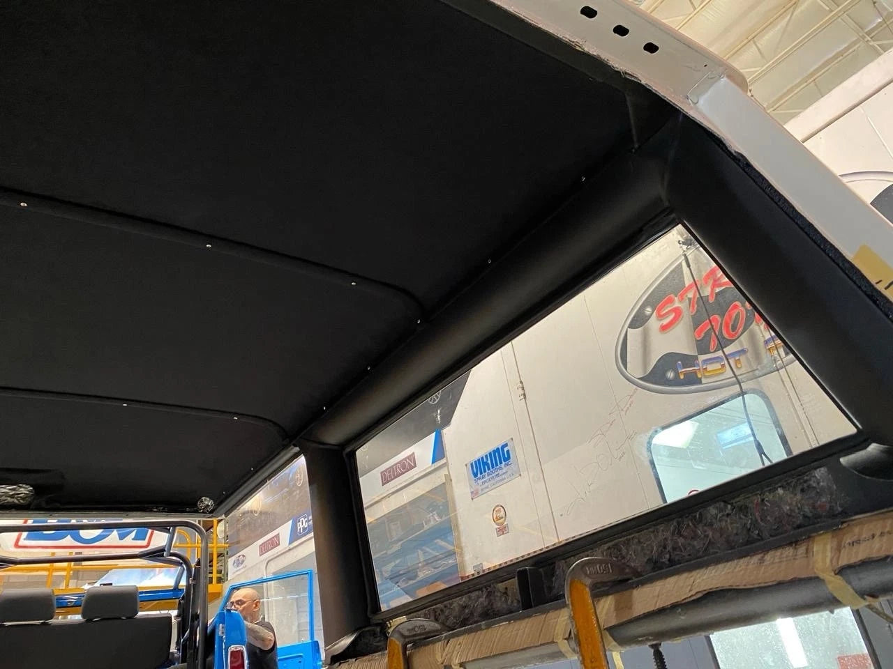 1966-77 Ford Bronco Top Interior Fiberglass Panel Kit ,Headliner, door panels